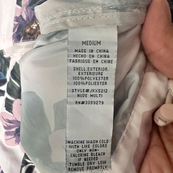 Thread‎ & Supply Floral Anorak Hoodied Windbreaker Lightweight Fairy Medium NWOT - Picture 7 of 11
